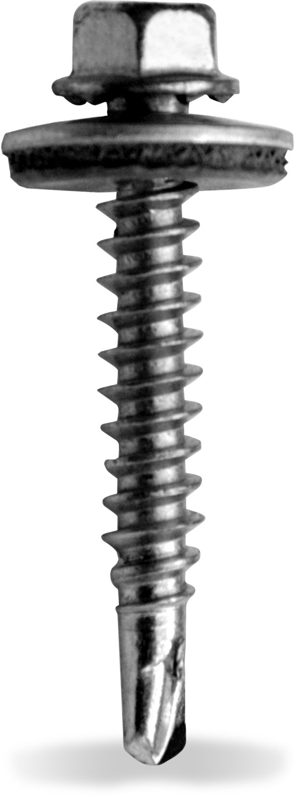 K2 selbstbohrende Sechskantblechschraube mit Dichtscheibe 6x75