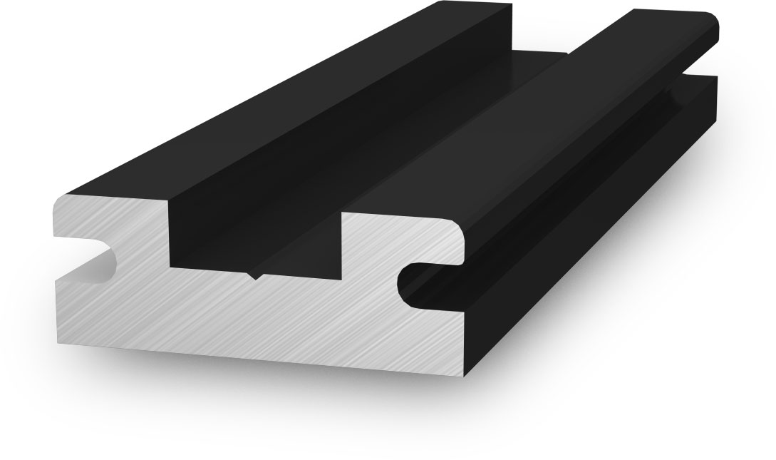 K2 Schienenverbinder InsertionRail, schwarz eloxiert