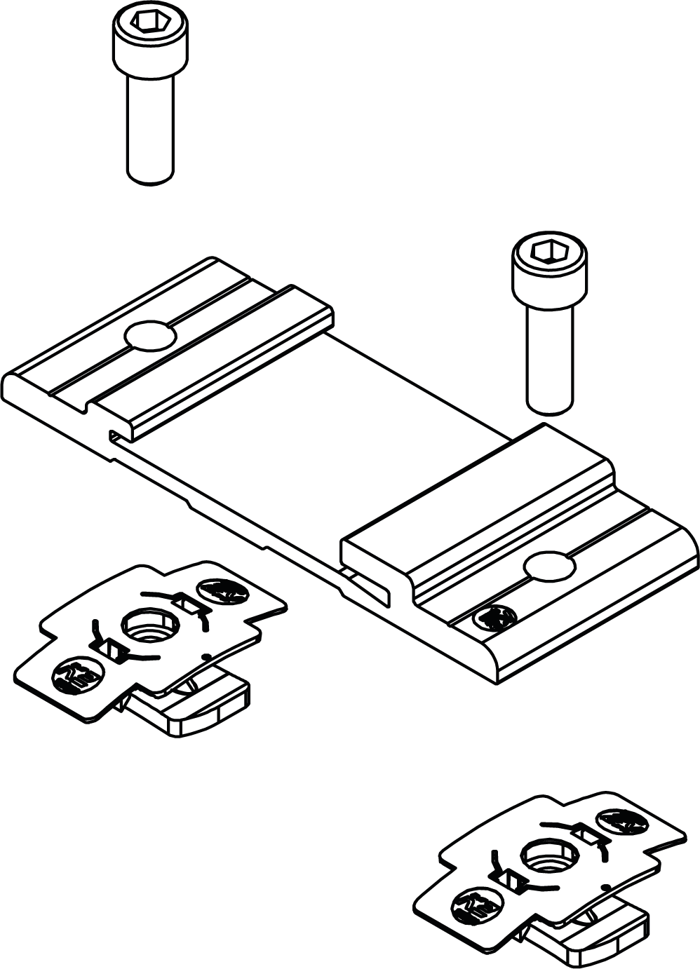 K2 Montagehalterung InsertionRail 2.0 CrossConnector