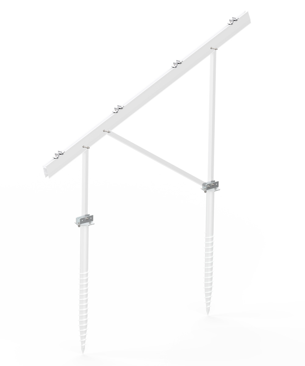 K2 N-Rack Kit für die Anbindung an Schraubfundamente
