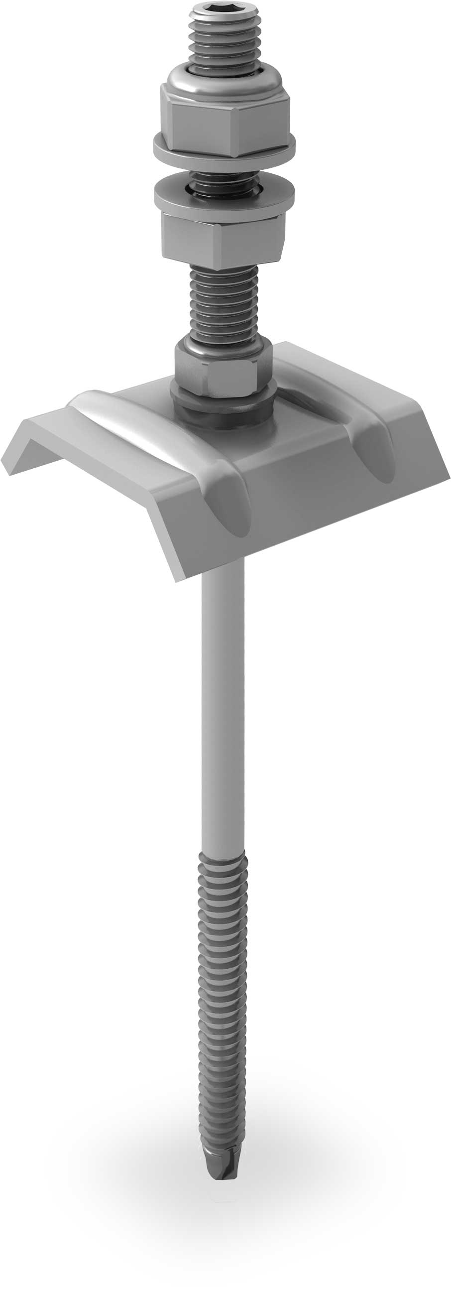 K2 Solarbefestiger mit Kalotte 8x155/70 für Stahl Unterkonstruktion