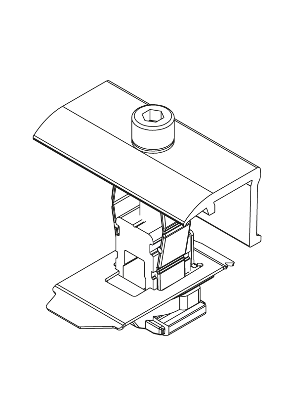 K2 Endklemme 25-40 mm, schwarz