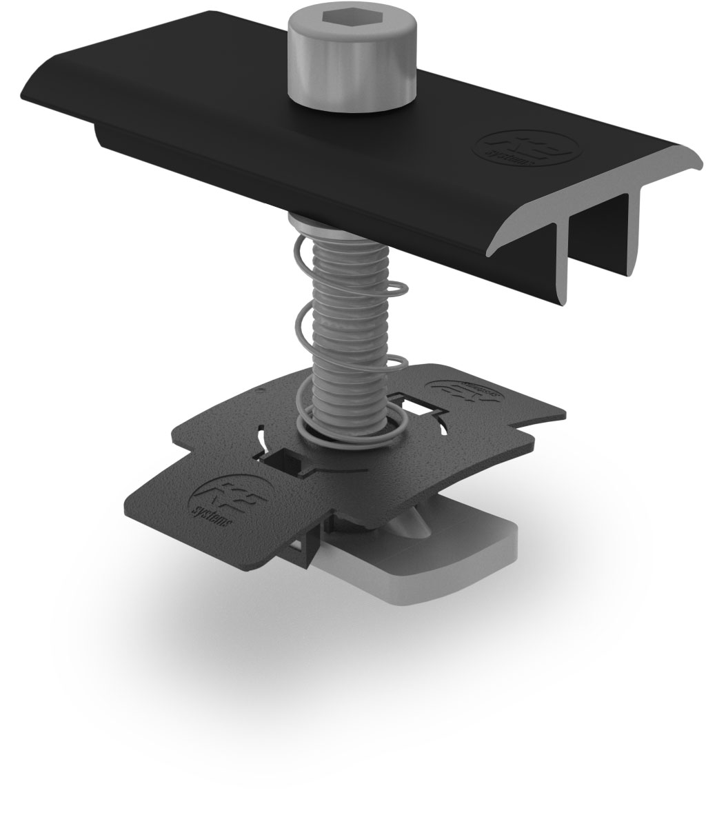 K2 XS Mittelklemme Set 33-35, schwarz