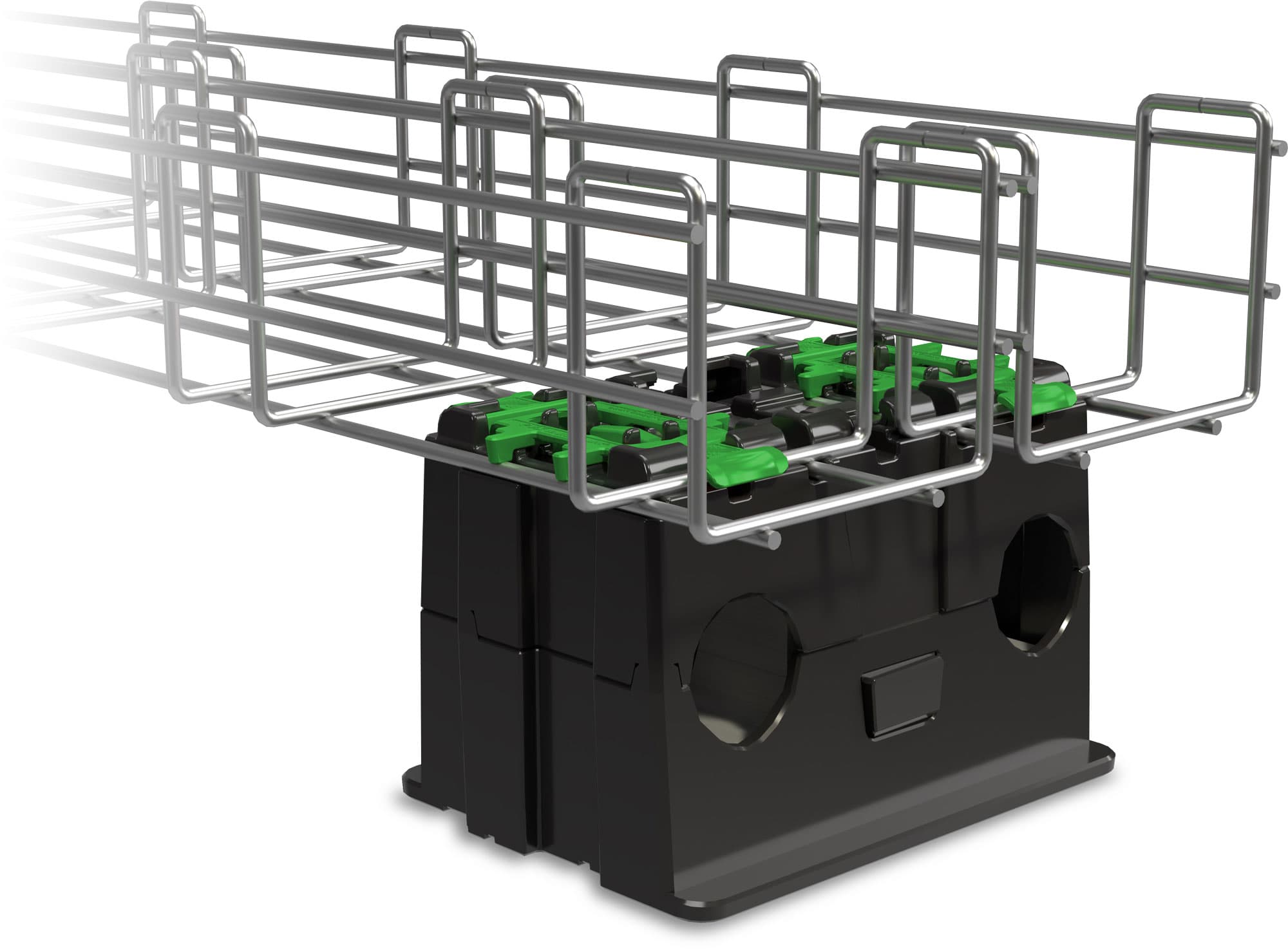 K2 PVX Multimount Flachdach Basis Bauteil für die Kabelführung