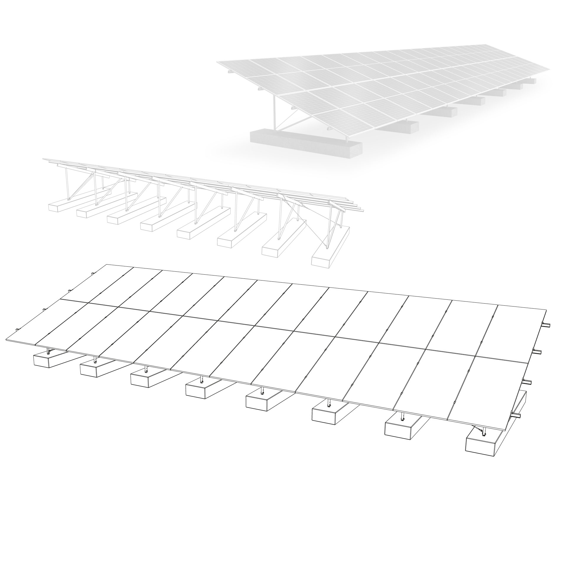 K2 Montageset Freiland N-Rack 2.20 C Kit