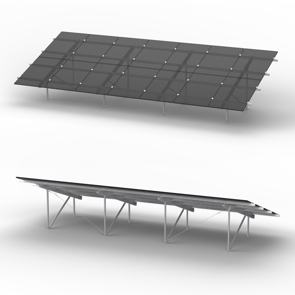 K2 N-Rack Kit für 2x7 Module mit einer Länge