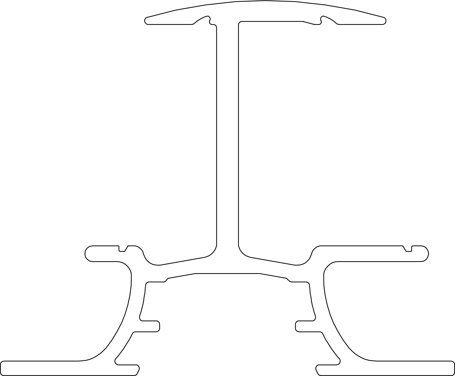 K2 Einlegeschiene 2.0 für Modulrahmenhöhe 30mm 3,65m