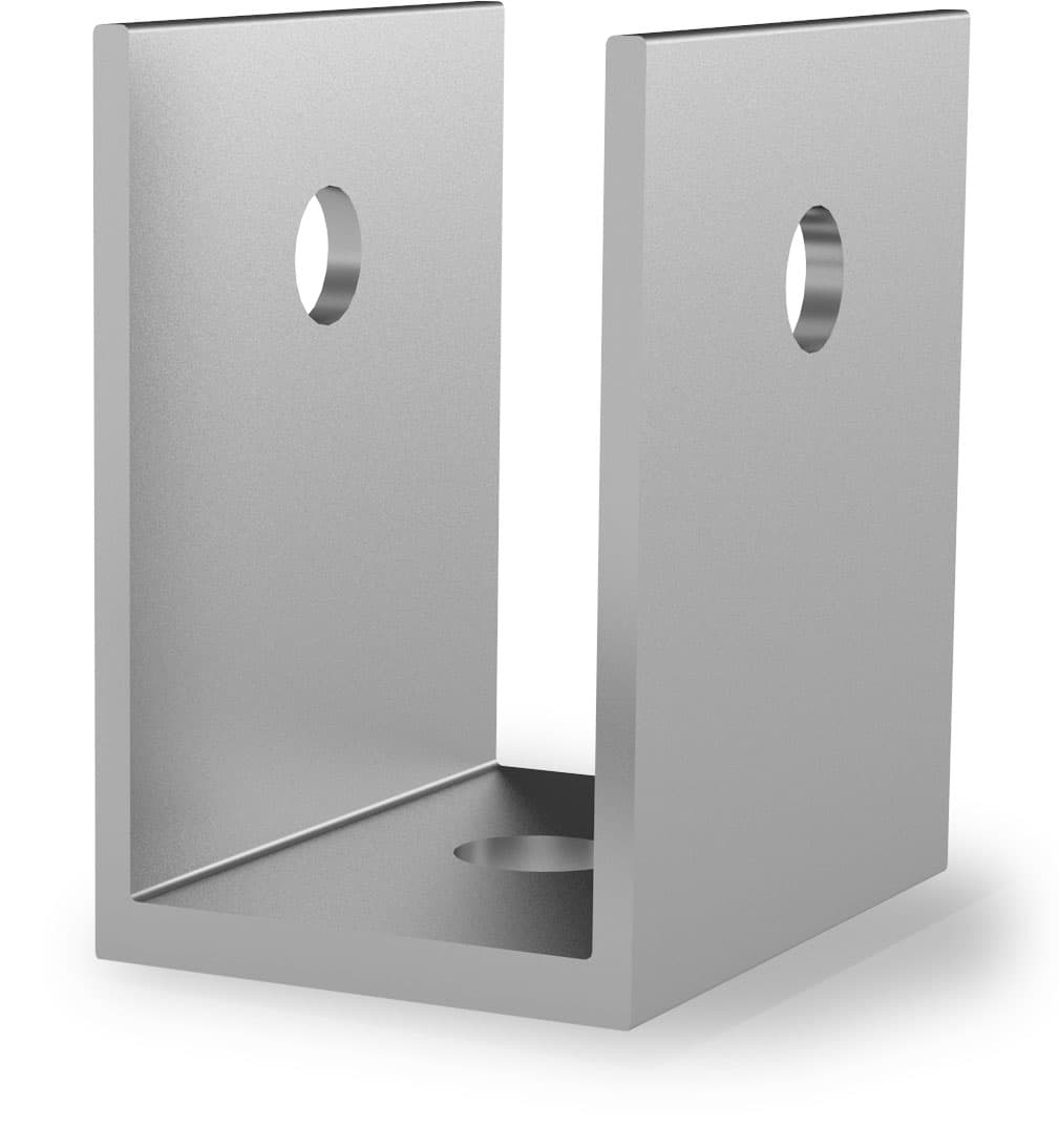 K2 TiltUp Vento Fuß - Verbindungsstück zwischen Betonfundament und TiltUp Vento Strebe