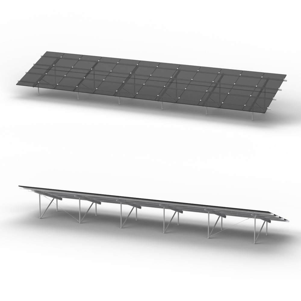 K2 N-Rack Kit für 2x12 Module mit einer Länge